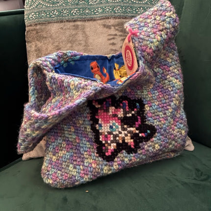 Hand-Crocheted Sylveon Purse