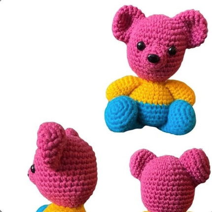 Hand-Crocheted “Pan Pride Bear” Plush