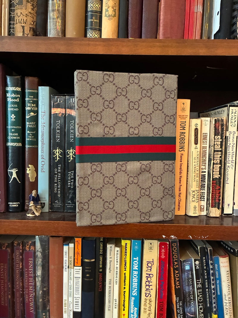Upcycled Designer-Inspired Journal (9.5 x 6.25) – Handmade Sketchbook by Hilary Henwood